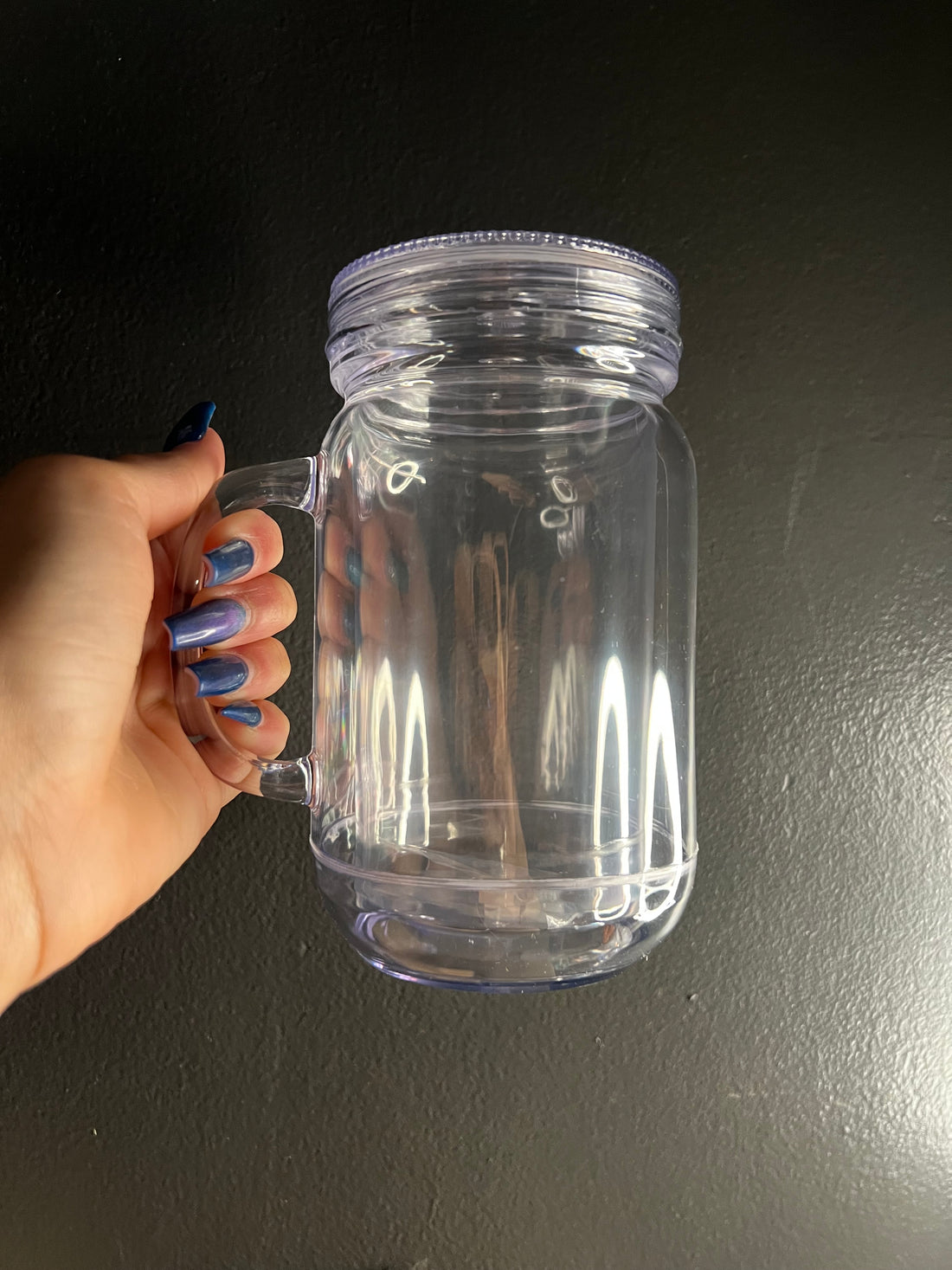 20oz Plastic Mason Jar