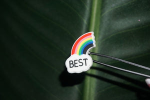 Best friends croc charm