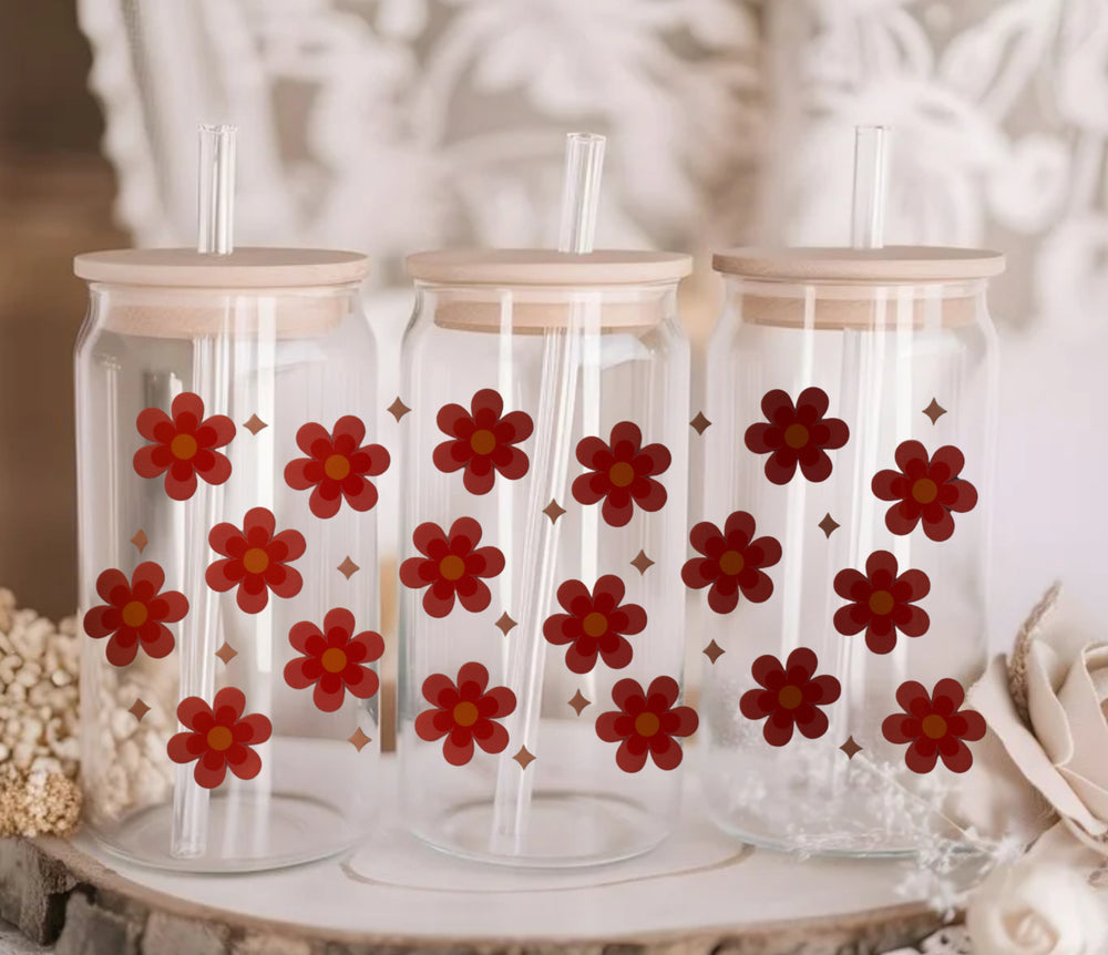Retro Red Daisy