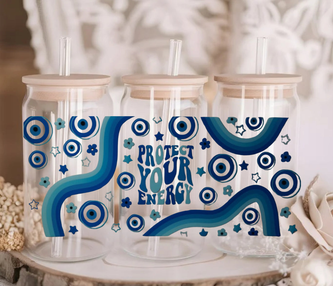 Evil Eye Glass Cup